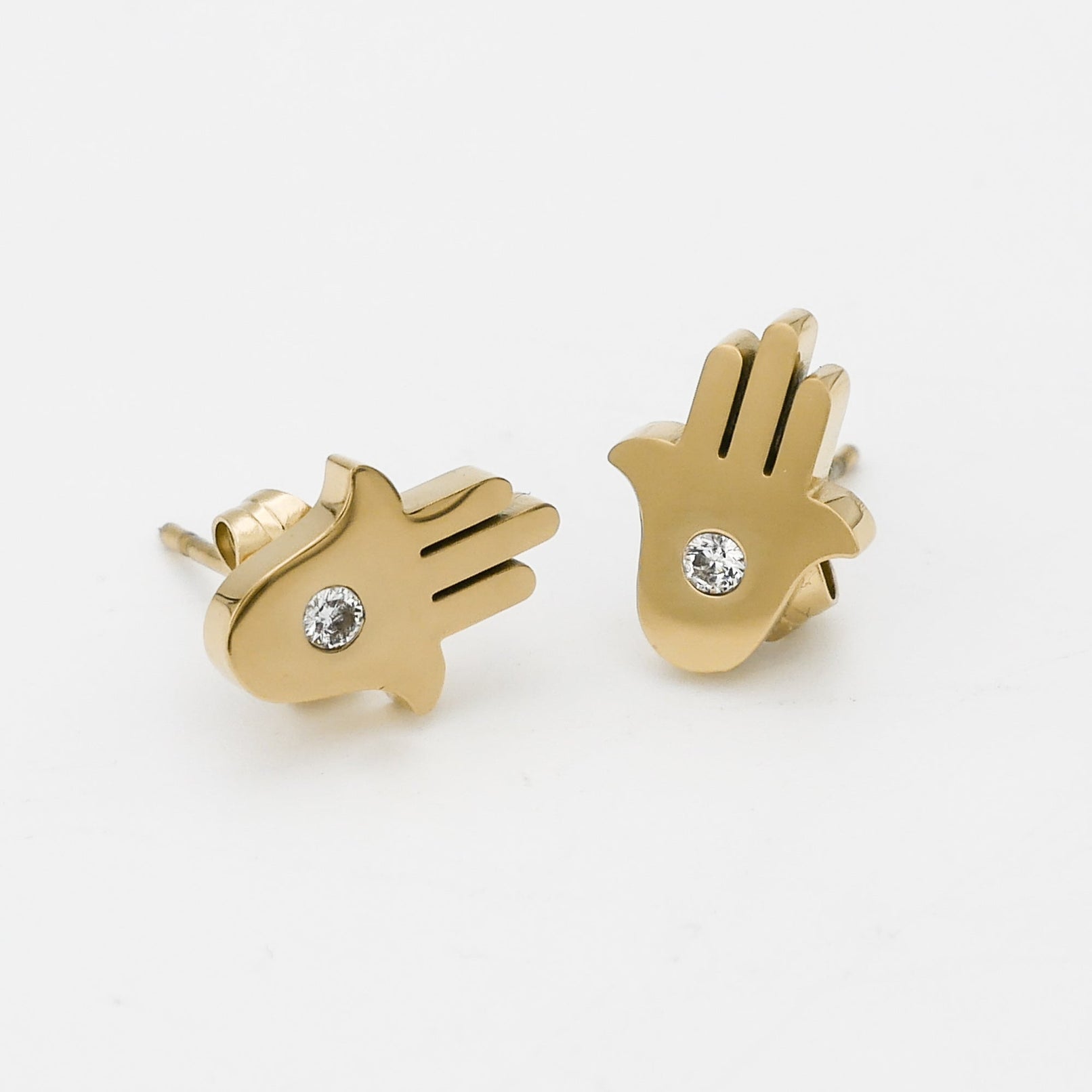 Amalie Hand of Hamsa Stud Oorbellen