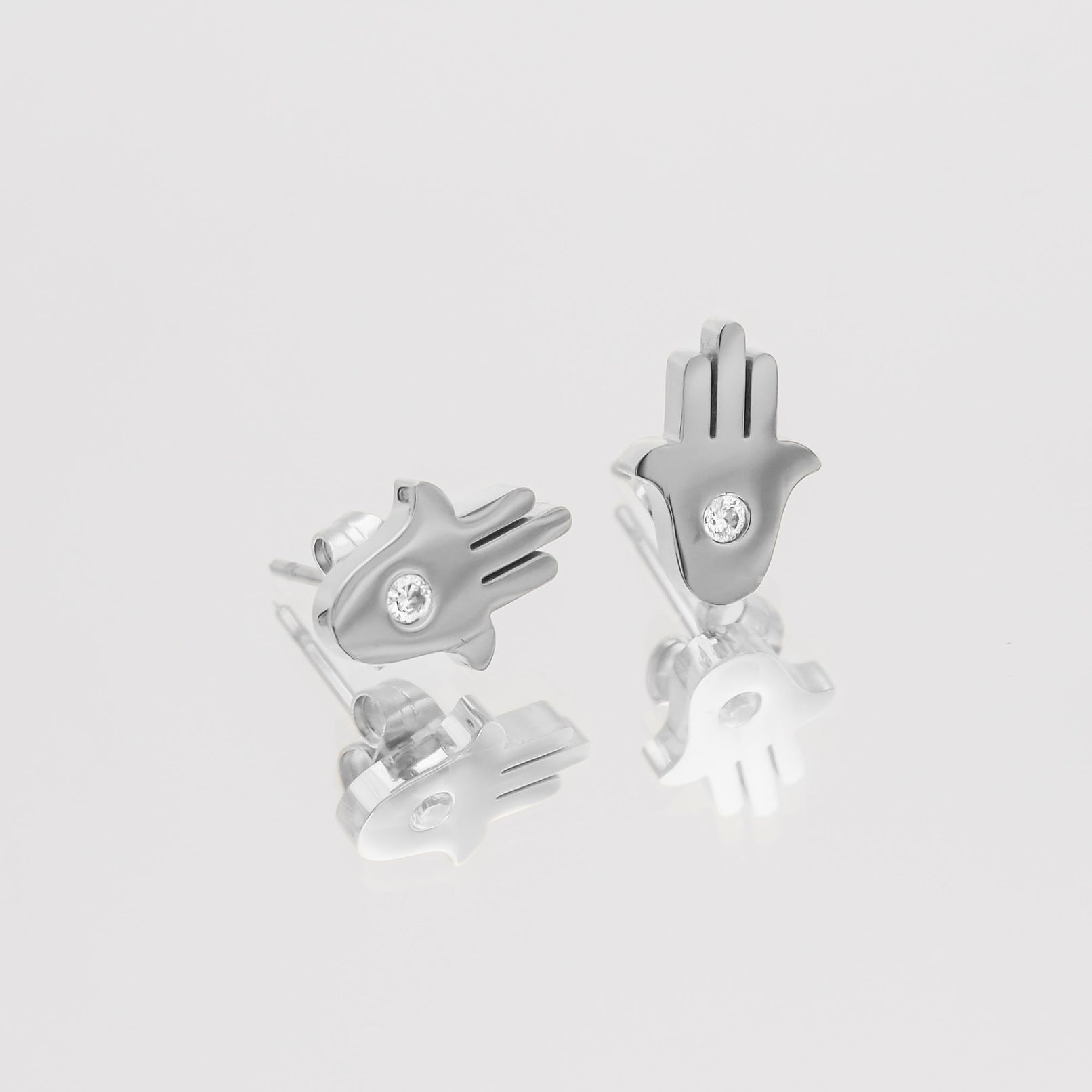 Amalie Hand of Hamsa Stud Oorbellen