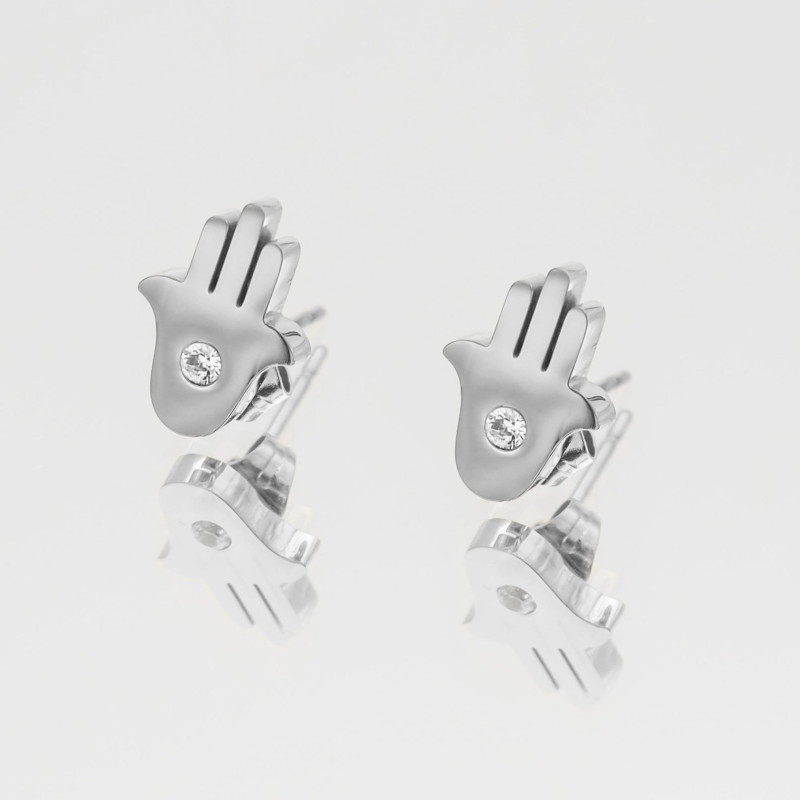 Amalie Hand of Hamsa Stud Oorbellen