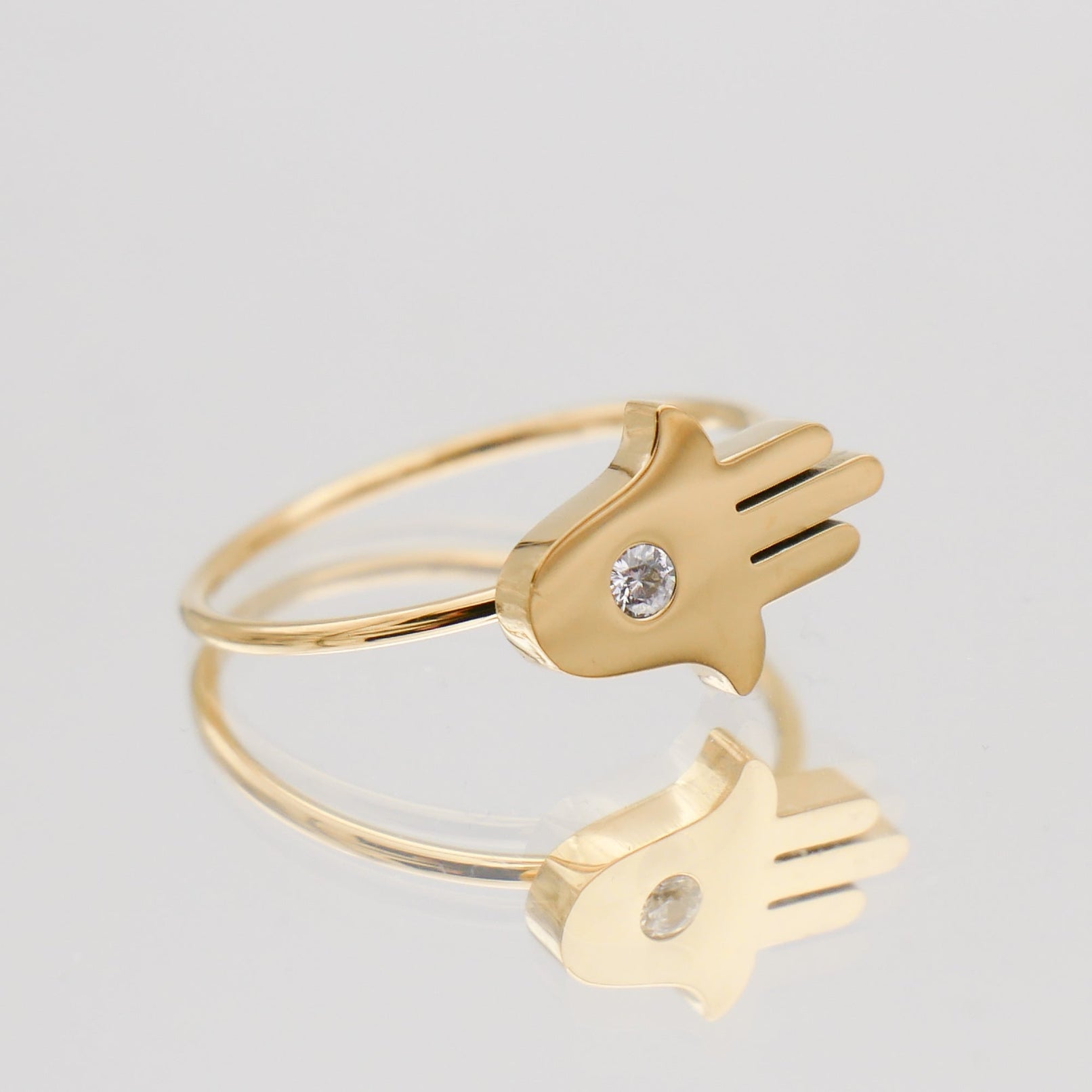 Amalie Hand van Hamsa Ring