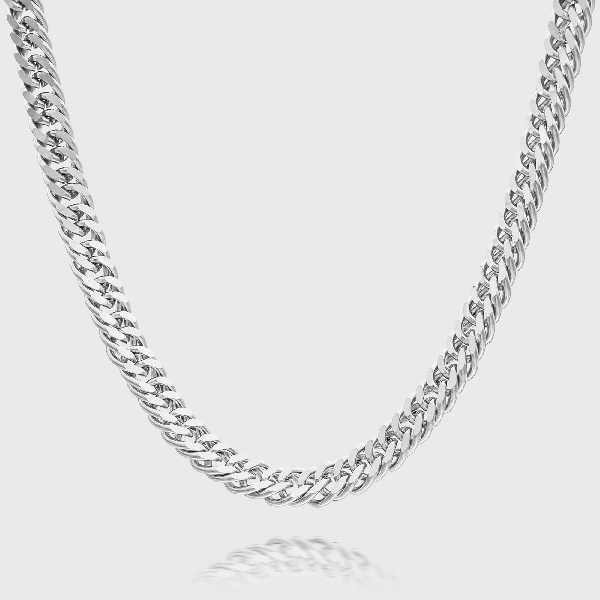 Double Link Curb Chain | Silver