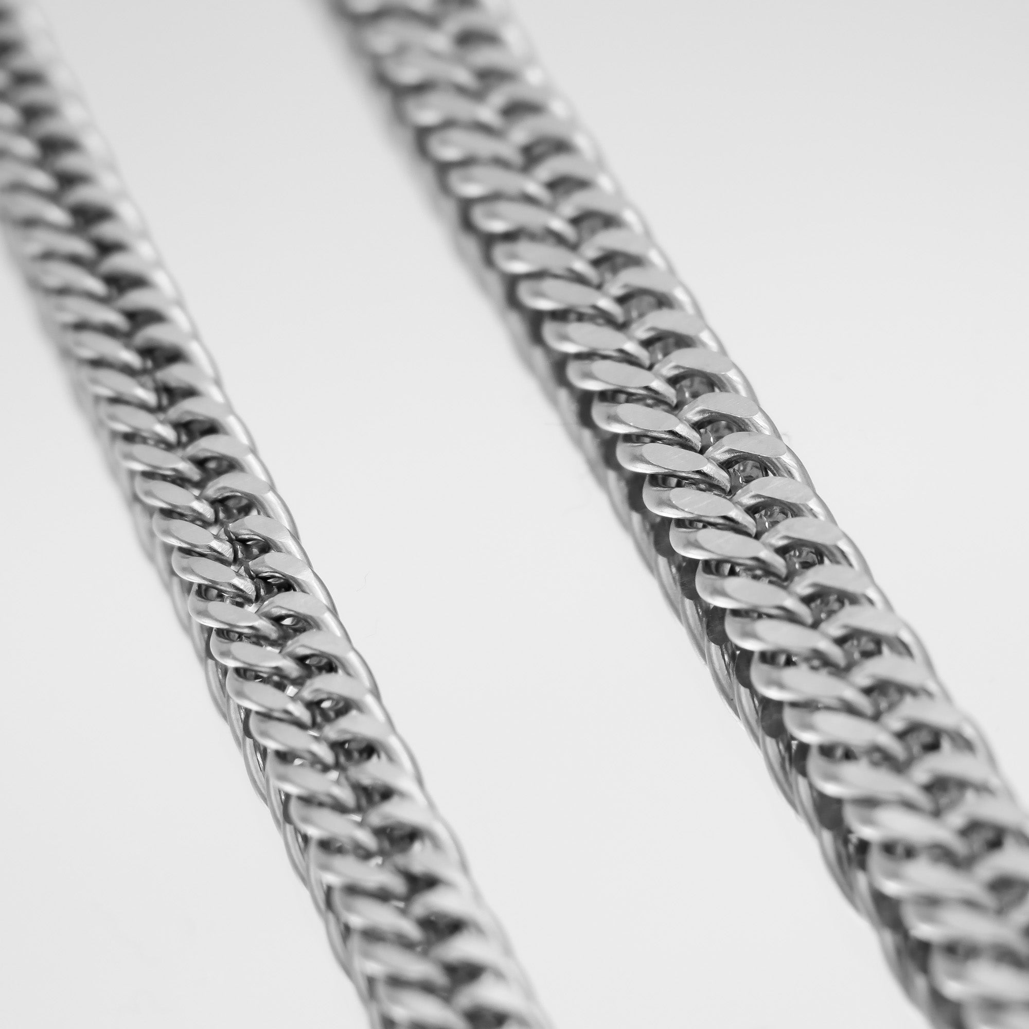 Double Link Curb Chain | Silver