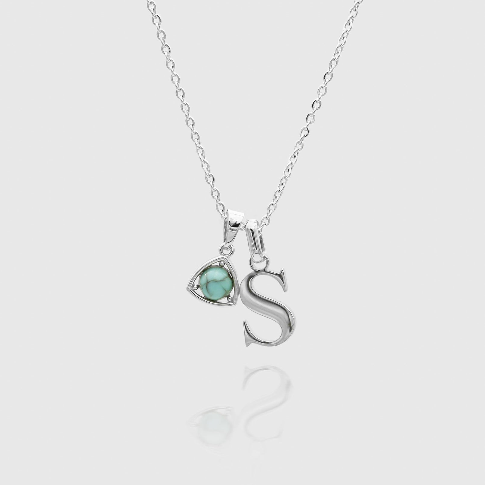 Initiaal & Geboortesteen Ketting