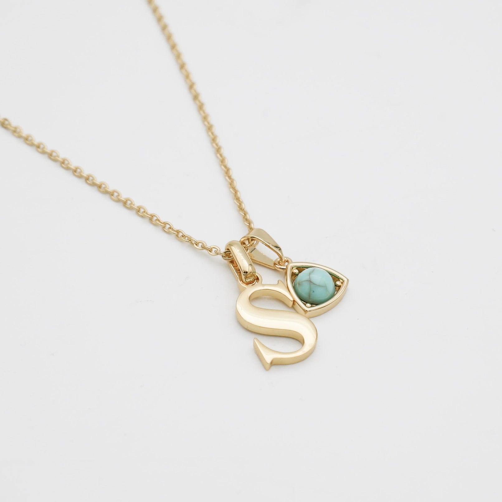 Initiaal & Geboortesteen Ketting